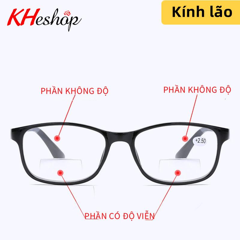  Kính Lão Đọc sách 2 tròng cho người cao tuổi trung niên siêu tiện dụng mã Y3030 Unisex Kính lão thị nam nữa đều dùng được Kính Cận 