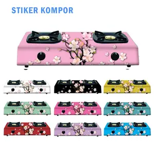 WWS Stiker Kompor 1 Tungku atau 2 Tungku Motif Sakura