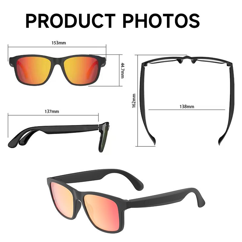 New smart glasses, support voice call, listen to music, touch operation, fashion wear, sunglasses lenses eye protection - Image 3