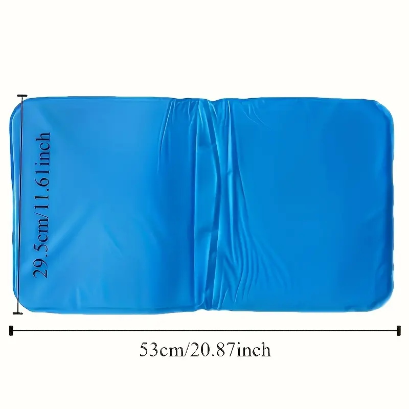 1 Piece Cooling Gel Pillow Core - Four Seasons Comfortable, Knitted Polyester Fiber Fabric, Neck Support, Machine Washable, Blue, 180-200 g/m², Perfect for Home Bedding 5