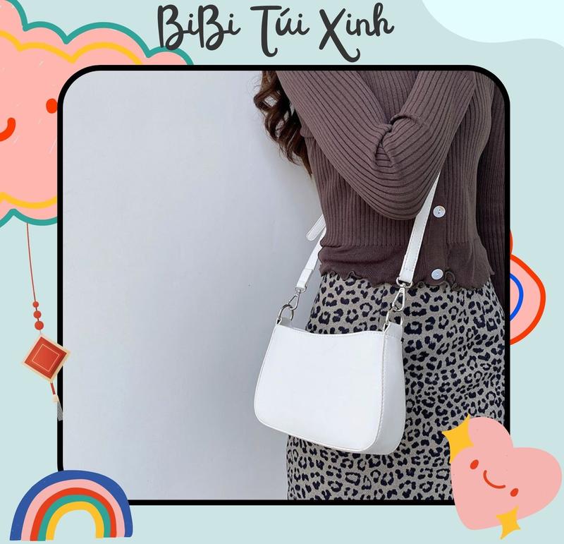 Product Introduction of Túi kẹp nách nữ mềm trơn basic hai dây đeo dễ phối đồ có khóa miệng phong cách Hàn Quốc 28