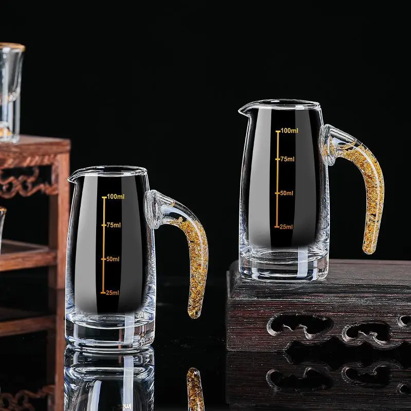 Bộ Ly Rượu Lá Vàng Jinshan, Bộ Ly Shot, Giá Cả Phải Chăng, Bộ Rượu Sang Trọng, Thích Hợp Cho Hộ Gia Đình Trung Quốc, Ly Đạn Thủ, Cốc Rượu, Cốc Rượu, Mới Cho Năm 2024 8