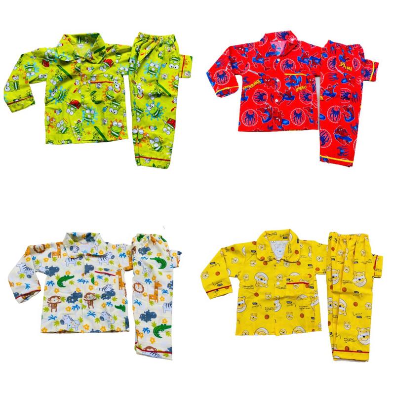 PROMO PIYAMA ANAK TANGAN PANJANG 50 RIBU DAPAT 3 SET BAYI SAMPAI DEWASA 8