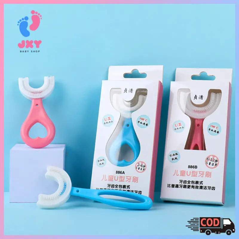 Sikat gigi  anak Bahan silikon Training Toothbrush berbentuk U L301 0