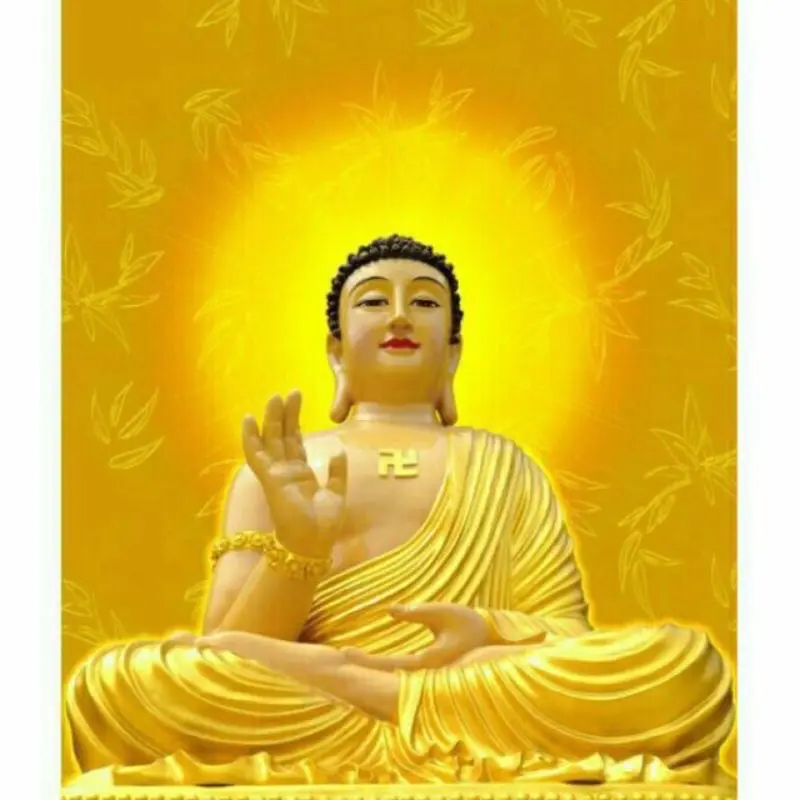 tranh đính đá Phật Tổ Như Lai LV294 kt 50x55cm