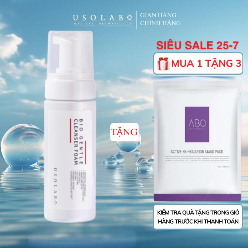 Sữa rửa mặt tự tạo bọt nhẹ dịu USOLAB Gentle Cleanser Foam 150ml