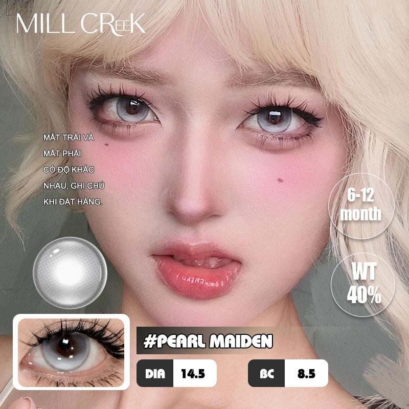 Mill Creek[Mua 2 tÃ¤ng 5] lens milk gray M¤t 0-6 ống kính màu xanh xám dÃ Mua mÃt làn rhánmiªn phi Dung dich chǎm sóc 60ml + 2 dụng cụ đeo + 14.5mm Khuyen 3