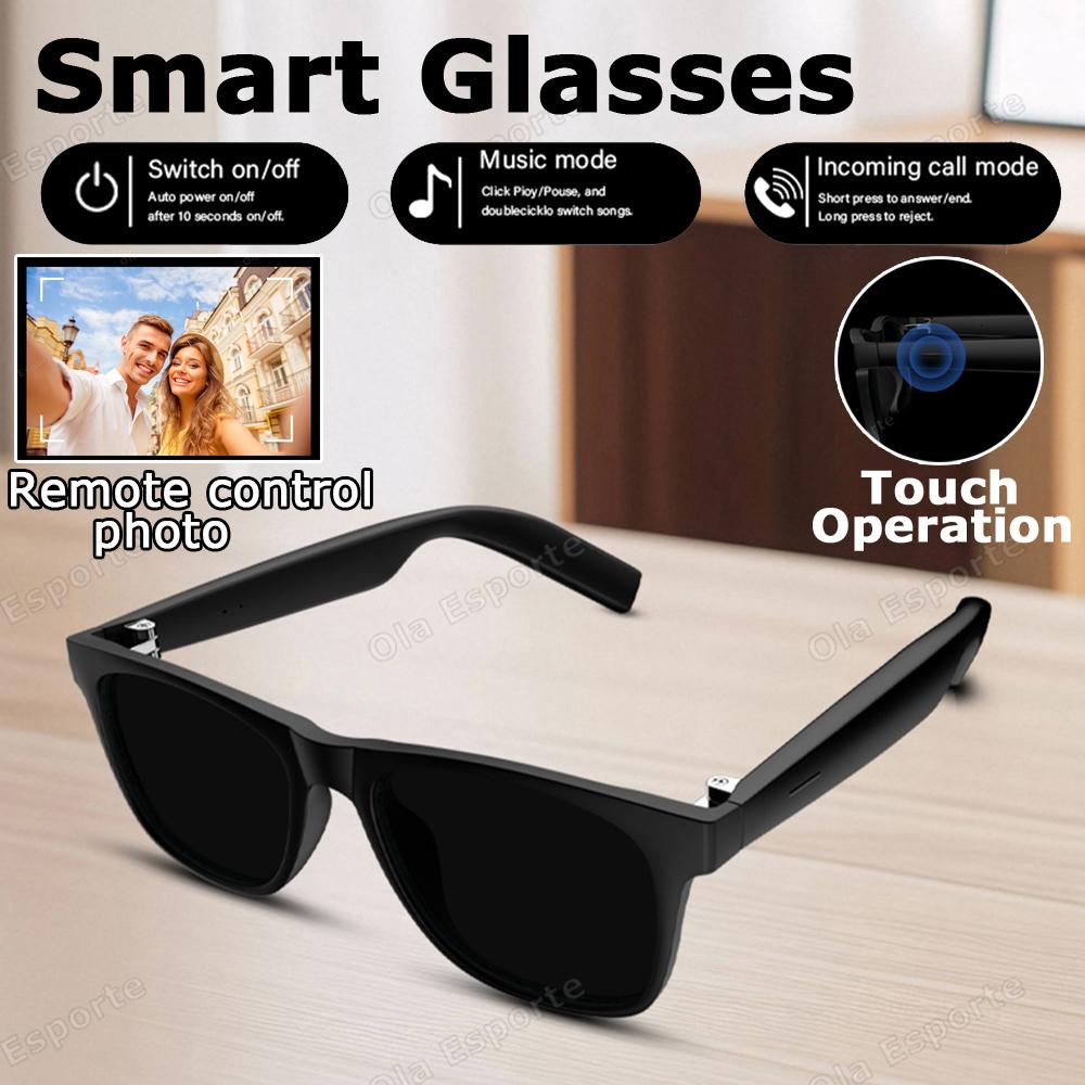 Ola Esporte New Smart Glasses Bluetooth Call Sunglasses Multi-functional Anti-Blue Light Sunglasses Wireless Headset Men Women - Image 5