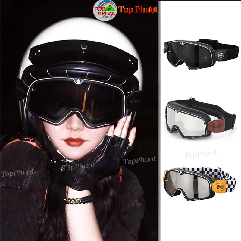 Kính Bảo Hộ Gắn Mũ Bảo Hiểm Phong Cách Retro 100% Vintage Helmet