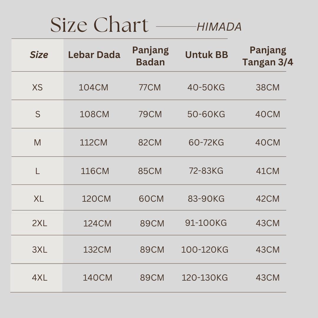 HIMADA LOOK Koko Rayyan Pendek 3/4 Dewasa Kurta Baju Muslim Pria Dewasa Polos Lengan Pendek 3/4 Koko Sunnah