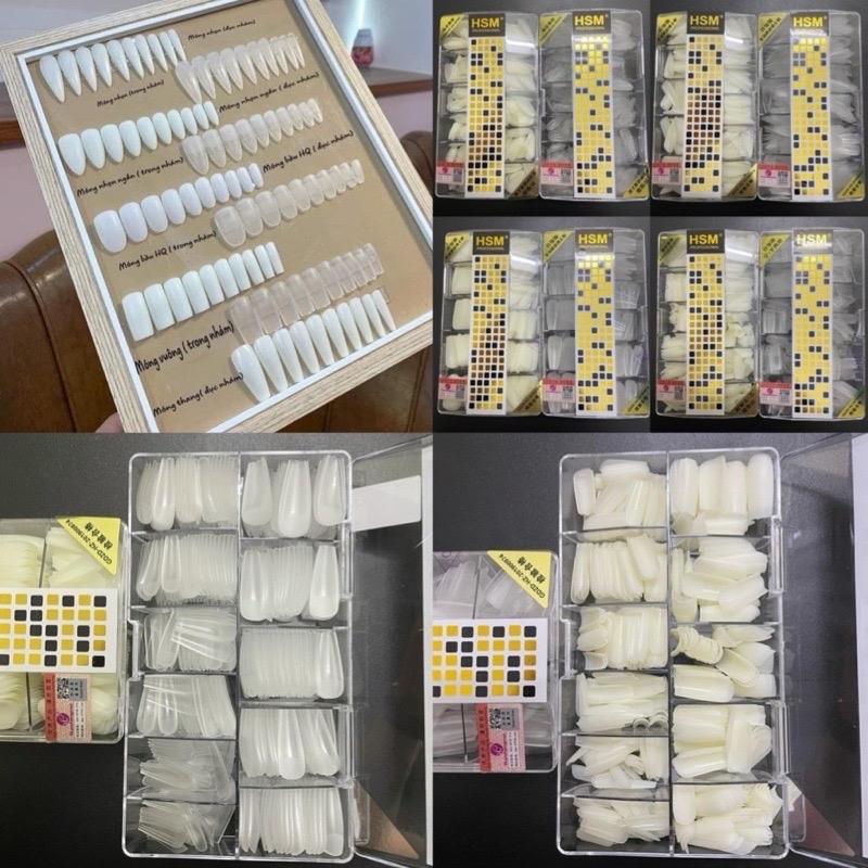 Móng úp HSM GP nhọn bầu vuông thang fom đẹp 500 móng chuyên dụng cho ngành làm nail