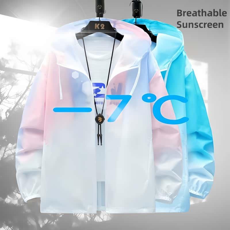 Man Fashion Spring Summer Sun Protection Clothing Long Sleeve Hoodies Couple Students Soft Leisure Zip-up Coat Sweatshirts Top byther  reflective  jacket 0