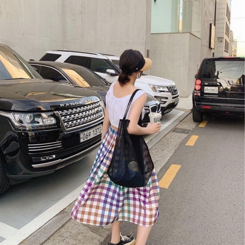 Women Mesh Beach Travel Shoulder Bag Large Capacity Casual Totes for Holding Toys Grocery Picnic Ladies Handbag Shopping Bag 5