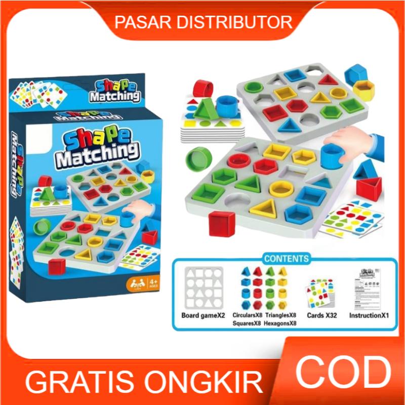 Product Introduction of Mainan Anak SHAPE MATCHING 777-127 Mainan Board Game Edukasi Puzzle Geometris Anak 24