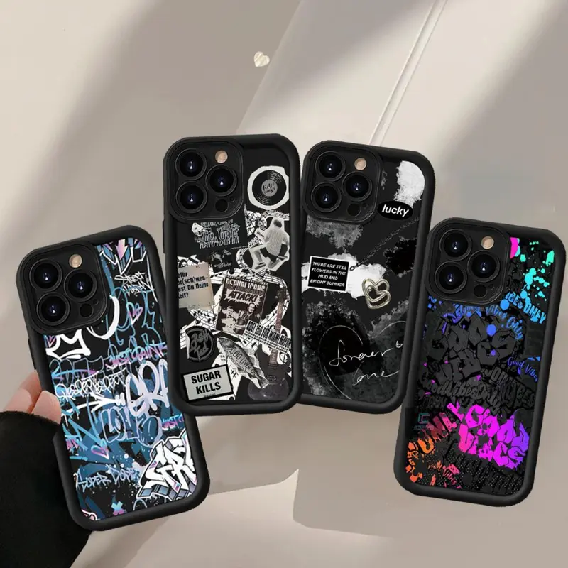 Casing for ITEL A70 A50 S23 S23Plus itelA04 A05S A60 RS4 P40 P50 P55 Plus Camon 30 Pro 19 Spark 10 9 20 8C Spark GO POP 8 Fashion Cool and trendy graffiti Soft Case Cover Shell 4