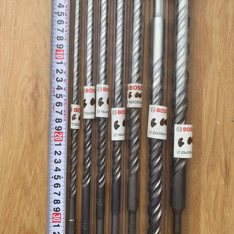 Mũi Khoan Xuyên Tường 4 Cạnh, 4 Chấu Bosch Đủ Kích Cỡ Từ 10mm-25mm Dài 350mm.
