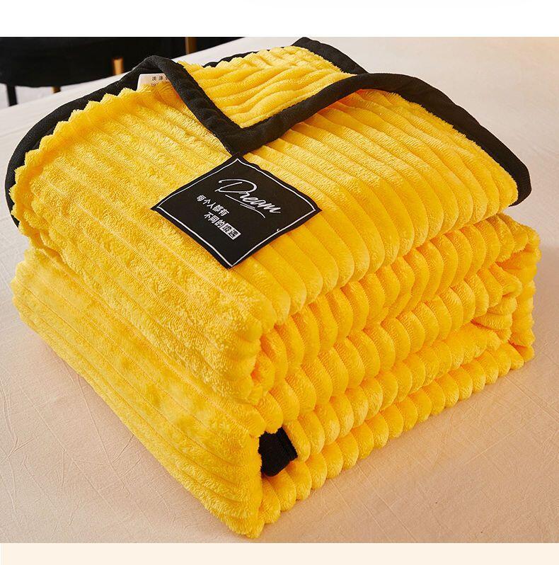 Product Introduction of Summer thin coral fleece office nap small single person thick towel blanket, air conditioning blanket cashmere 7
