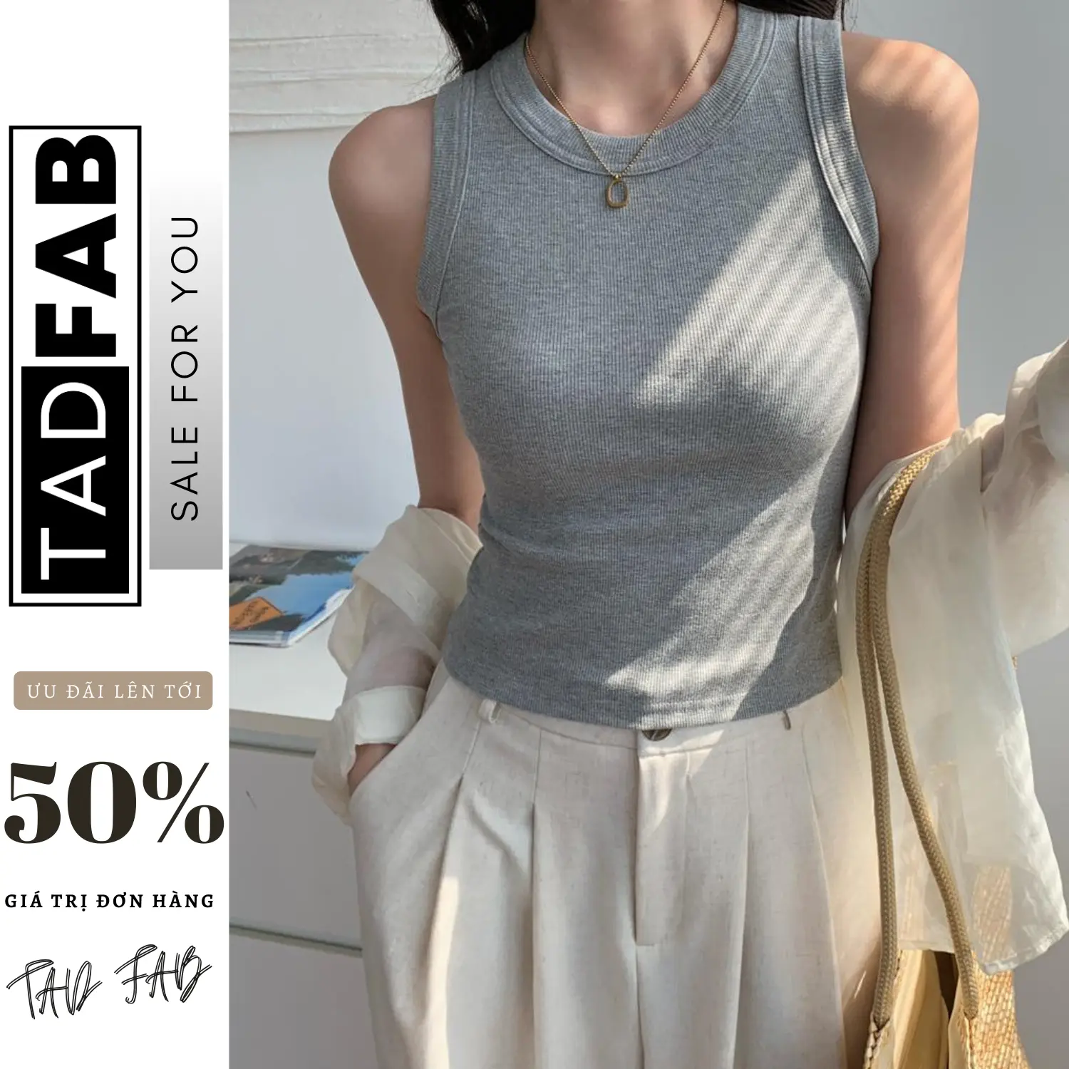 Áo Thun Ba Lỗ Nữ (Không Mút Ngực) Vải Thun Tăm Đủ Size 45kg - 75kg Top Women