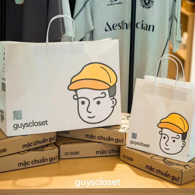Túi Giấy GUY's Closet - Túi Giấy Bảo Vệ Môi Trường, Túi Quà Tặng - Kích Cỡ Nhỏ, Lớn 4