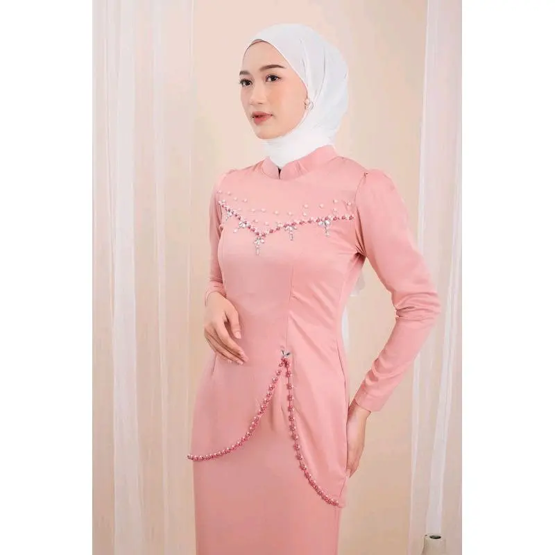 Felicia Set Baju Kurung Melayu Malaysia Terbaru Wanita Atasan Karet 7