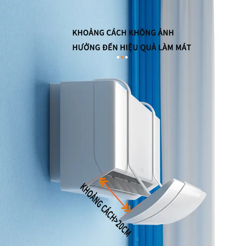 Tấm chắn gió điều hoà, tấm chuyển đổi hướng gió điều hoà, máy lạnh bảo vệ sức khoẻ gia 1