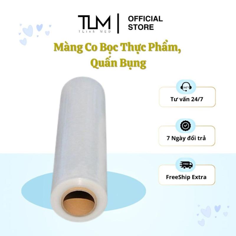  Màng Co khổ 25cm - 1kg Bọc Thực Phẩm Quấn Bụng Bọc Hàng Hoá chống nước hiệu quả 