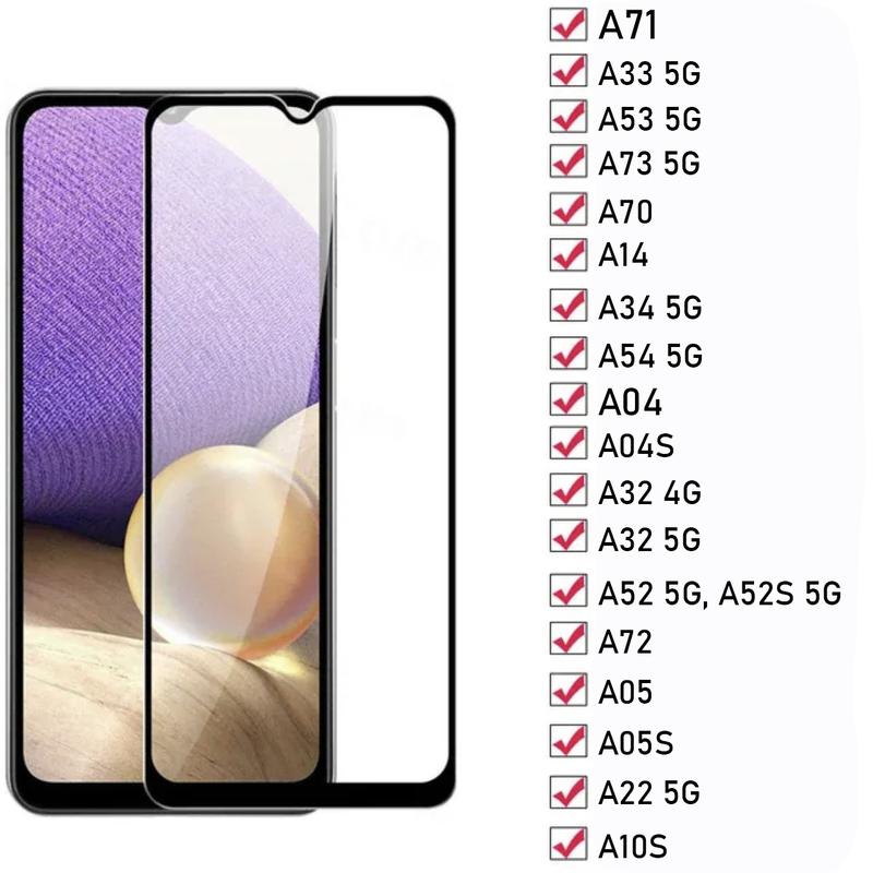 Kính Cường Lực Dành cho Samsung A71/A33/A53/A73/A70/A14/A34/A54/A04/A04S/A32/A52/A52S/A72/A05/A05S/A22/A10S Full Màn Hình