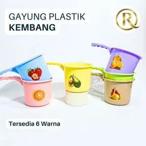 Gayung Sedang Kembang Plastik Viola