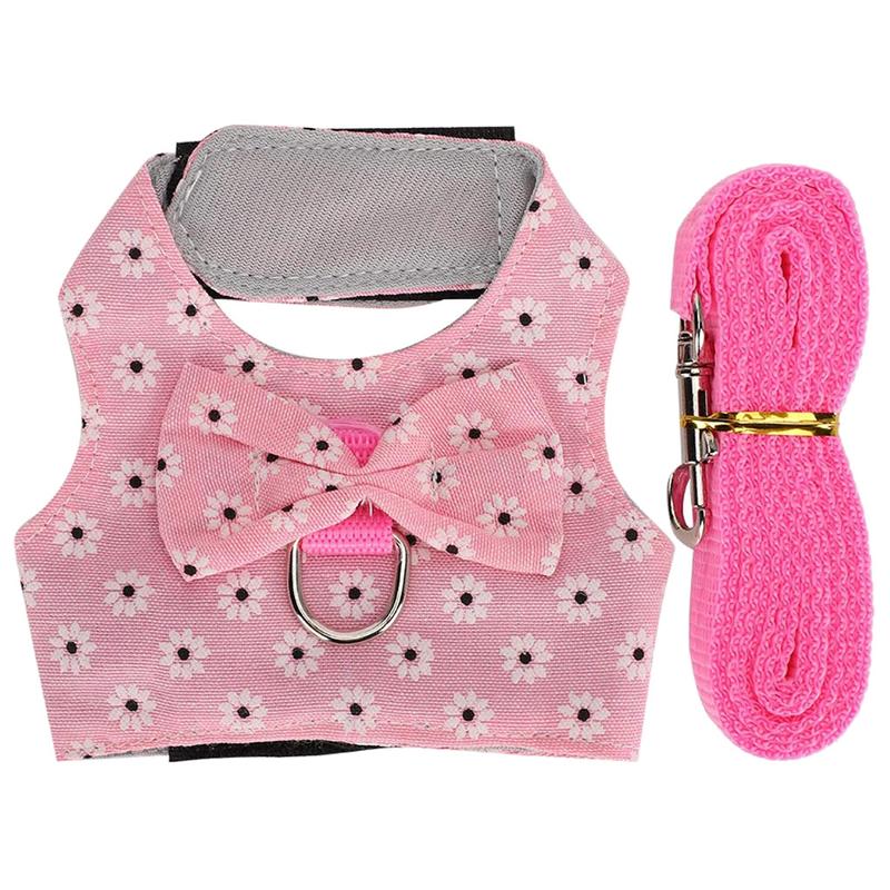 HEHUS Small Animal Harness Vest and Leash Escape-Proof Belt Adjustable for Bunny Rat 6