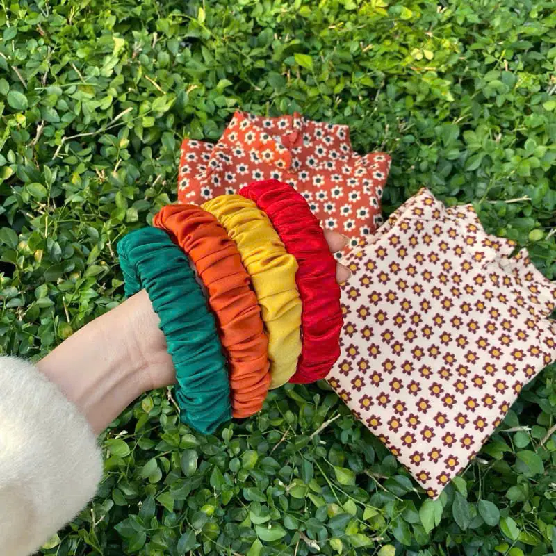 Bờm nhún bản to nhiều màu siêu xinh, bờm nhún, bờm nhún phụ kiện áo dài