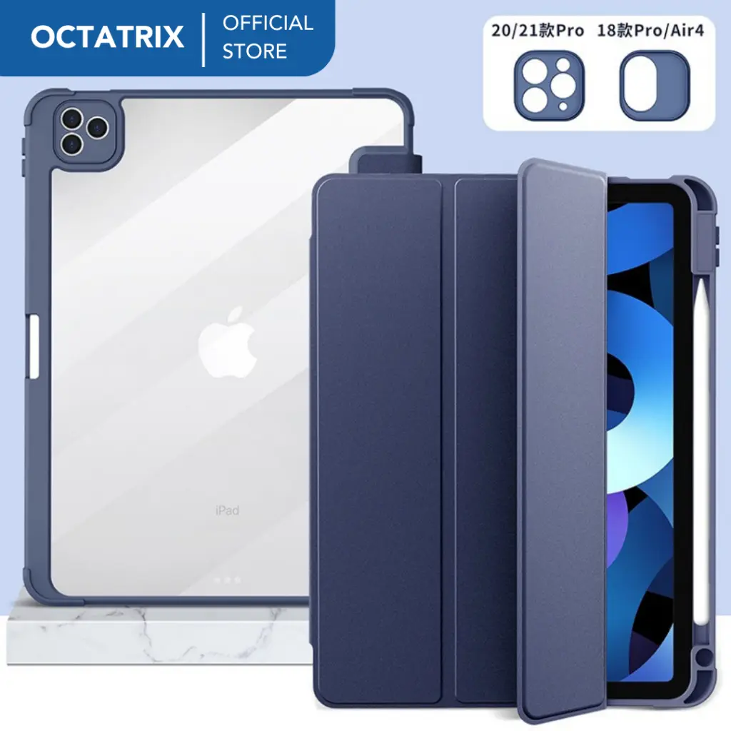 Acrylic Case Compatible For Ipad Air 4 Air 5 Air 6 2020 2021 2018 Pro 11 Gen 7th 8th 9th 10.2" 2021 Gen 10th 2022 Smart Cover With Slot pen