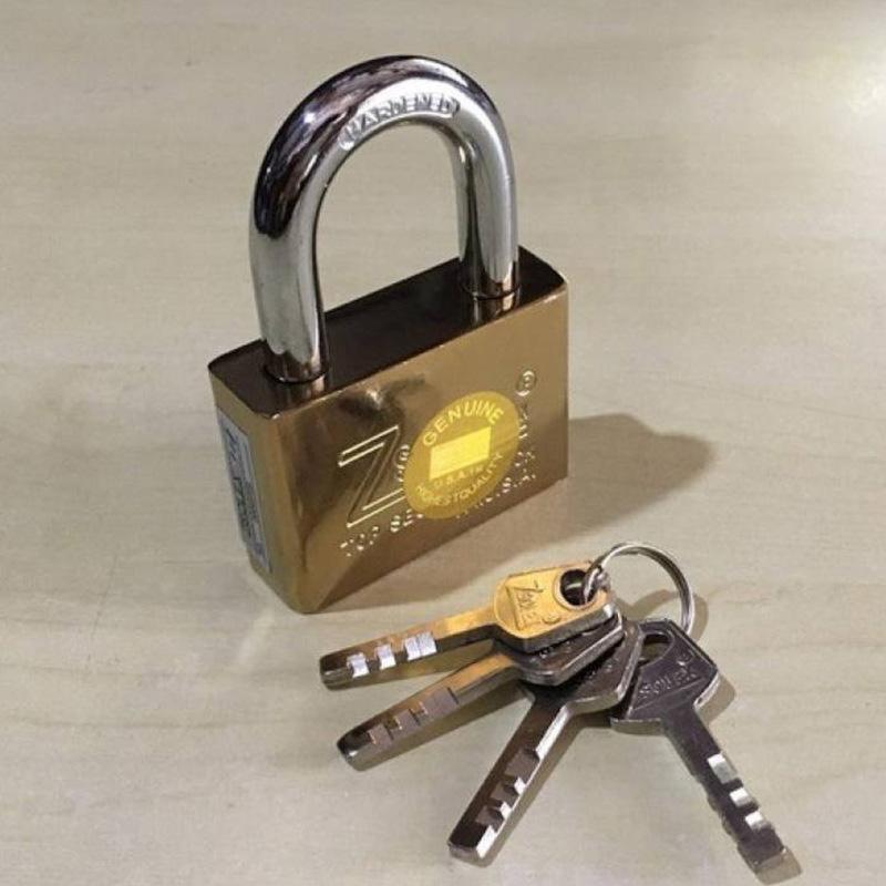 Combo ổ khóa ZSolex vàng, chống cắt, cao cấp trọn bộ 4 chìa