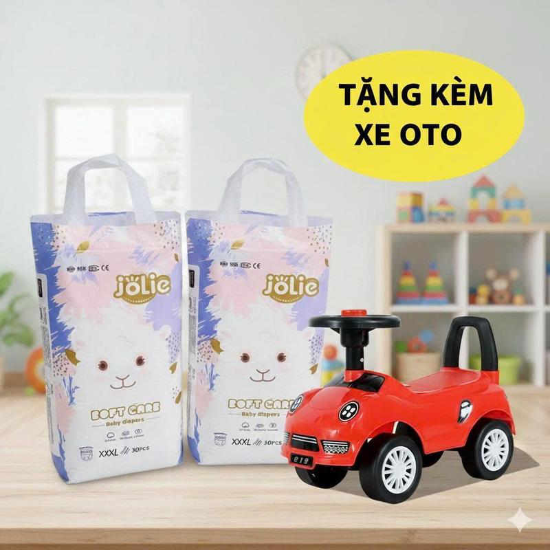 [Combo 2 bịch + Tặng o to to] 100c Bỉm Jolie Xuất Anh mềm mỏng thấm hút tốt,đủ size từ sơ sinh tới 4xl