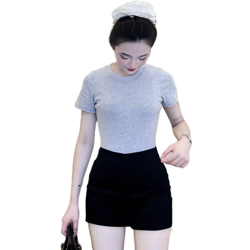  Quần short nữ cạp cao nhảy dance vải thun thể thao mặc nhà đen ngắn Homieyl HL222 quần đùi nữ lưng cao bó sóc sooc sort Sport Women Pants dạ quần  đùi  nữ  lưng  cao 