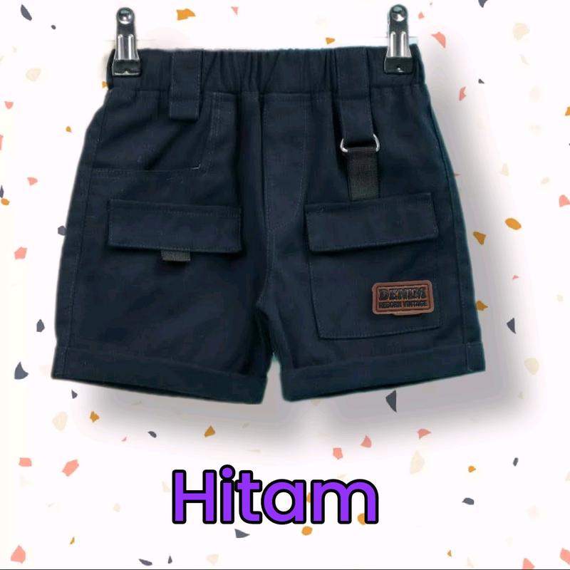 100 rb 3 pcs Celana Pendek Cargo Anak / Celana Cargo Short Pants usia 1 - 10 2