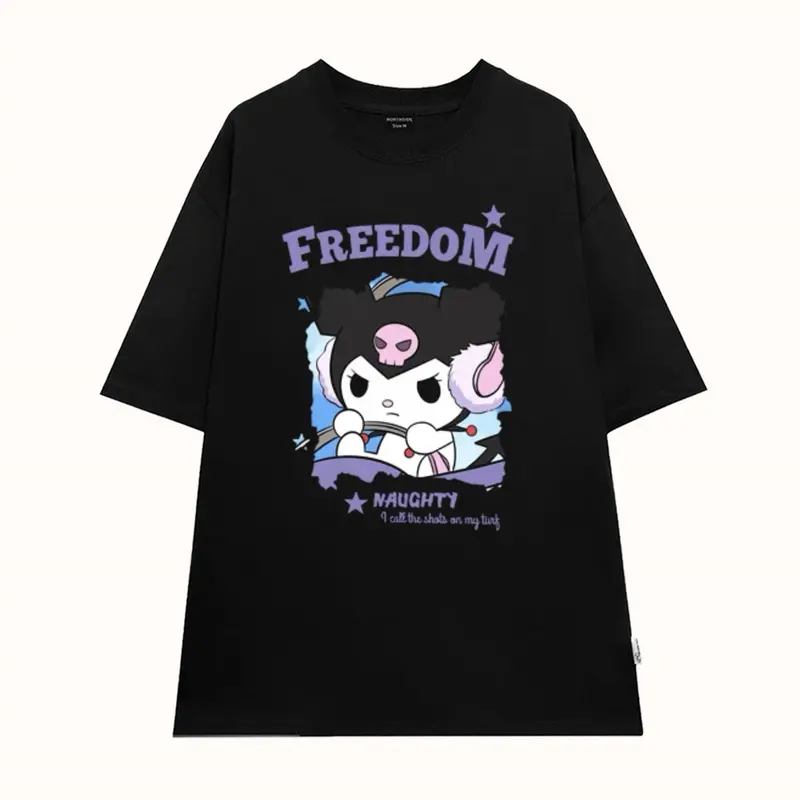 Áo Đôi Nam Nữ Tay Lỡ CD Hải Tặc, Áo Thun Cotton form rộng cổ tròn oversize Unisex style Hàn Hot Trend mùa hè 7