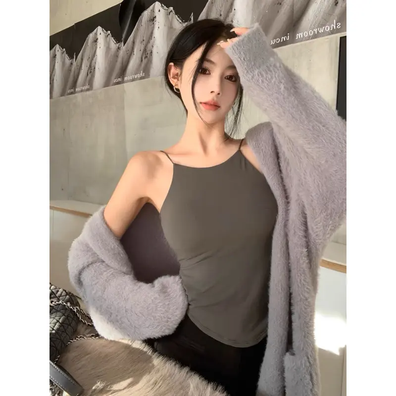 Áo Bra Nữ 2 Dây Mảnh Cổ Yếm Dáng Lửng Có Đệm  Trend Mới 1867 7