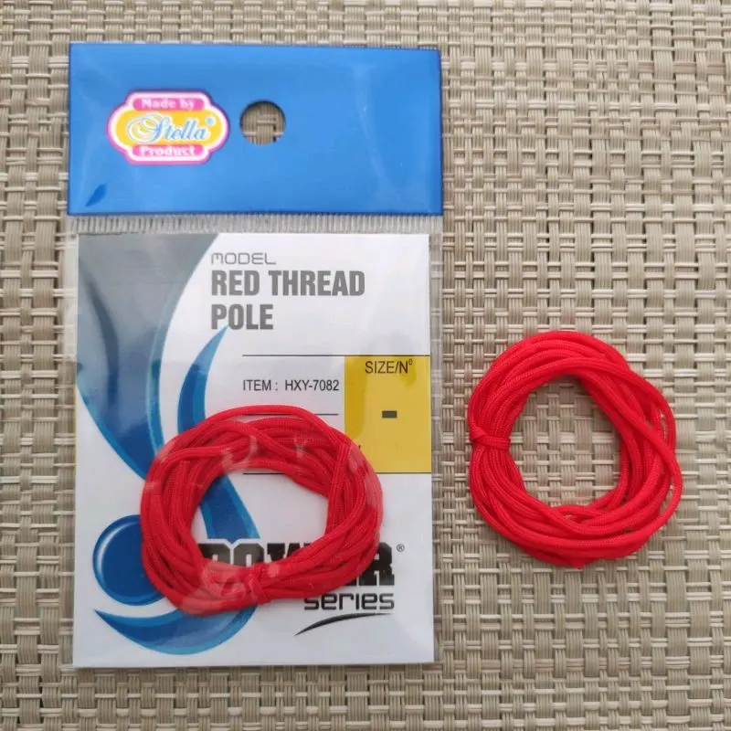 red thread pole/tali pita ujung joran tegek