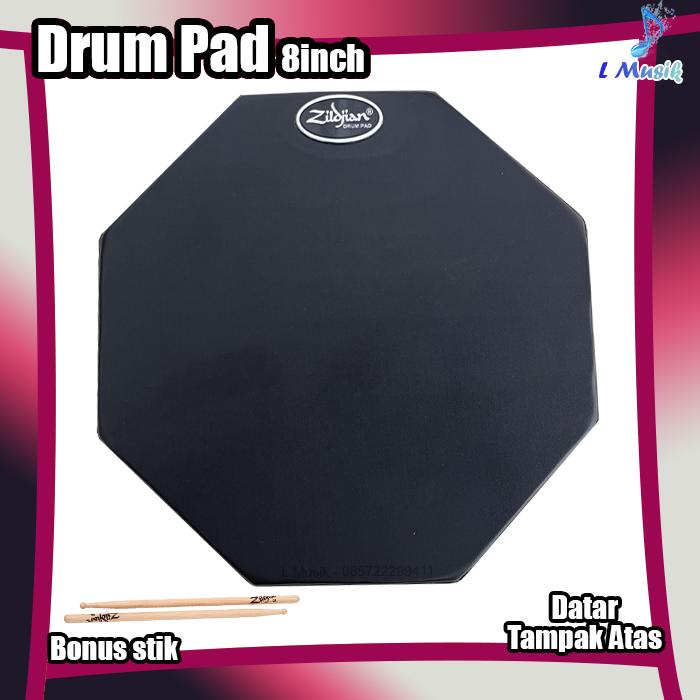PAD DRUM 8IN LATIHAN STICKING DRUM PAD 5
