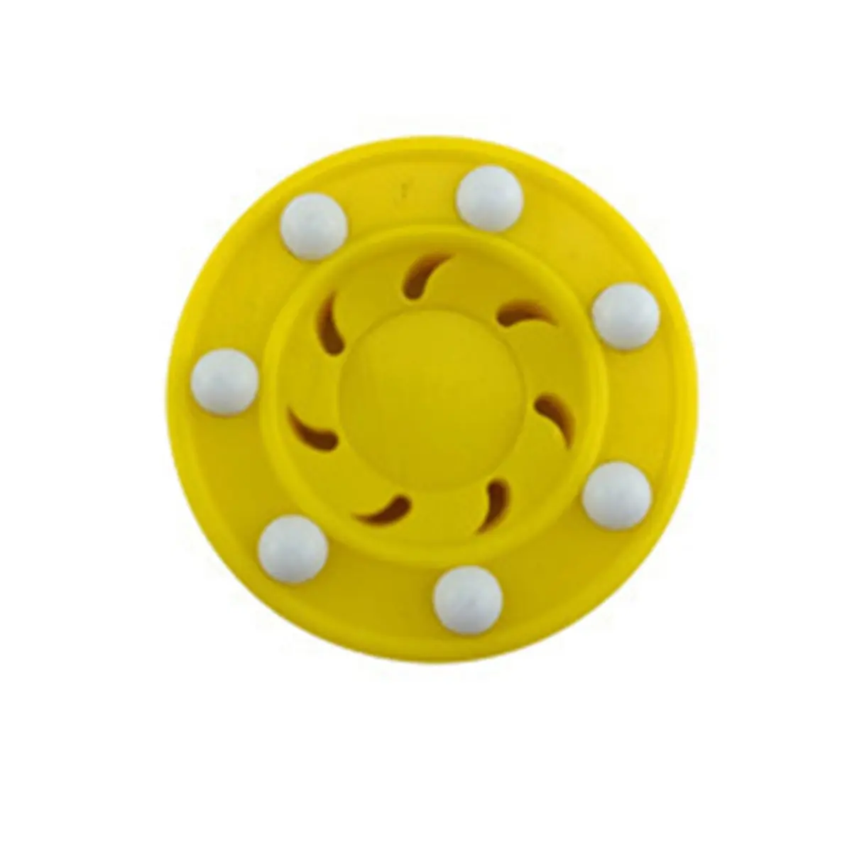 Roller Hockey ABS High-Density Street Land Hockey Practice for Ice Inline Street Hockey Training,Yellow