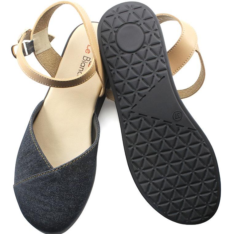 Le Bianca ALY 21-10 Sepatu Sendal Wanita flat sandal Hitam Coklat Putih 7