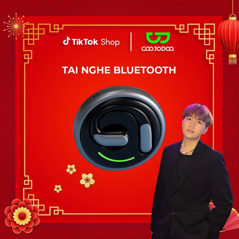 *GOOJODOQ / Bo Trần  Tai nghe không dây Bluetooth Goojodoq cảm ứng AI Smart OWS Bluetooth 5.4 Hộp sạc kim loại Nhét Tai Nghe Nhạc Earphone Silicon