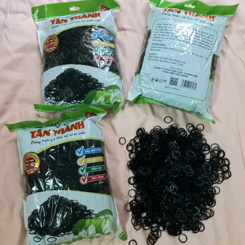 [100g]Dây thun đen buộc túi bọc ổi trái cây