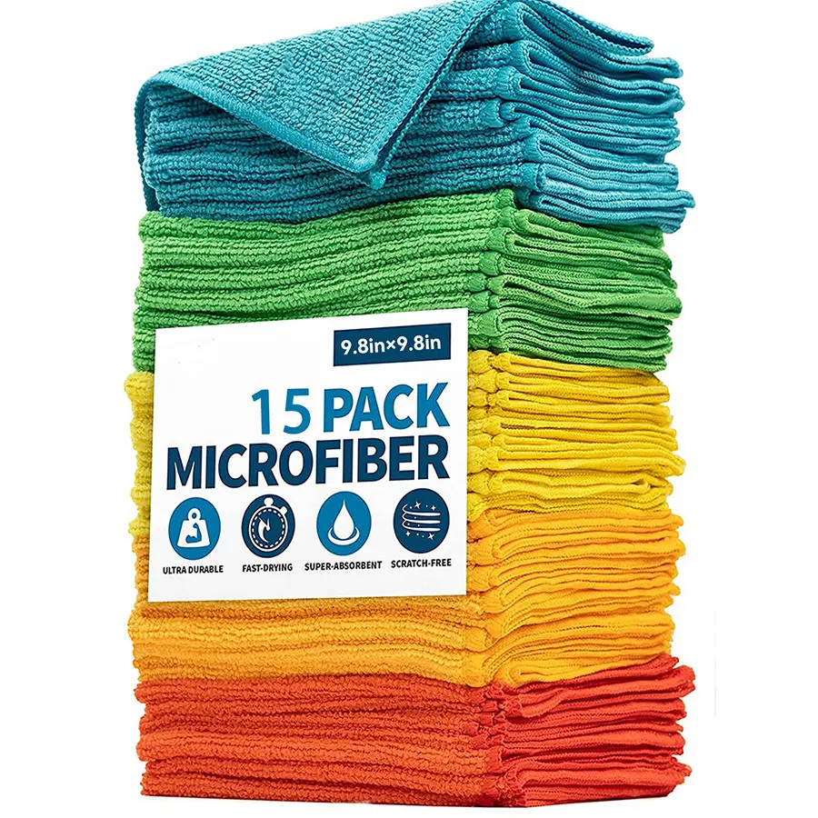 Cross-Border Hot-Selling Ultra-Fine Fiber Absorbent Cloth Kitchen Household Dishwashing Cloth Scouting Pad Car Cleaning Towel