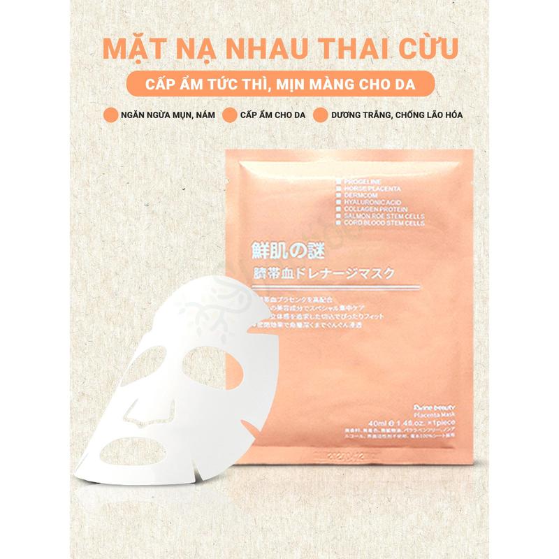 Mặt nạ nhau thai cừu Rwine Beauty dưỡng da, cung cấp độ ẩm, tái tạo collagen 40ml 0