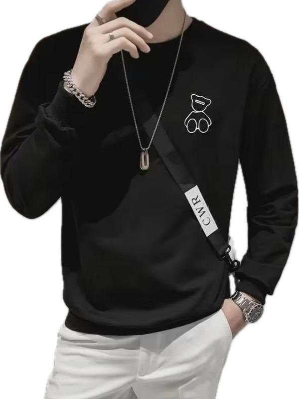 Áo nỉ nam hoạ tiết GAUKUTE Vải cotton trần bông, không xù lông, không bai, không bong tróc - Menswear Hoodie Cotton Kem