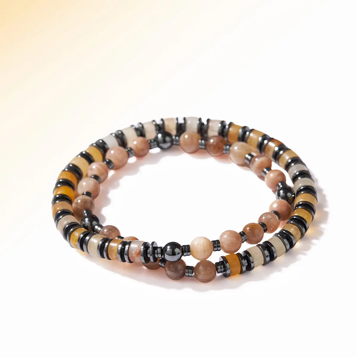 Ladifah vòng tay đá Citrine, Sunstone vòng tay nam, đi học, đi làm, đi chơi mang năng lượng vui vẻ, tươi mới