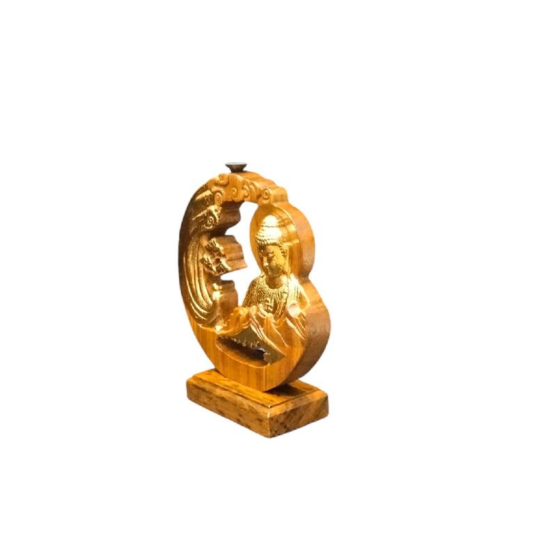 Tranh Nhất Bái Phật xông trầm cao 23x20x3 3