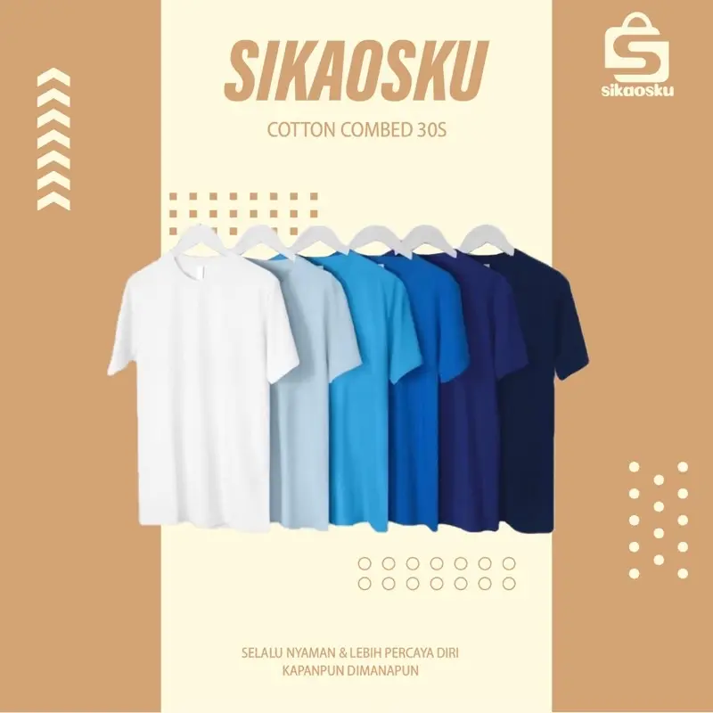 Kaos polos Cotton combed 30s 4