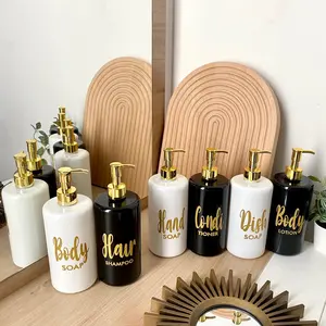 COD BOTOL REFILL PUMP 500ml PUMP GOLD LUXURY FREE CUTTING STIKER GOLD BARU